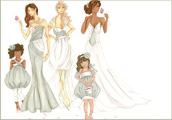 Illustration from Erica Garcia's Senior Bridal Collection